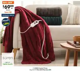 Harris Scarfe Heated Throw offer
