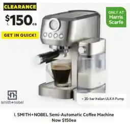 Harris Scarfe Semi-Automatic Coffee Machine offer