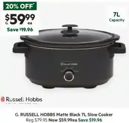 Harris Scarfe Matte Black Slow Cooker offer