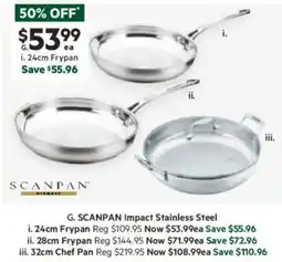 Harris Scarfe Impact Stainless Steel offer