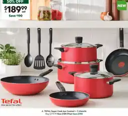 Harris Scarfe Super Cook 6pc Cookset + 3 Utensils offer