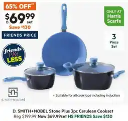 Harris Scarfe Stone Plus 3pc Cerulean Cookset offer