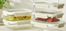 Harris Scarfe 6pc Ribbed Glass Food Container Set offer