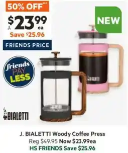 Harris Scarfe Woody Coffee Press offer
