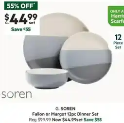 Harris Scarfe Fallon or Margot 12pc Dinner Set offer