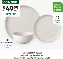 Harris Scarfe Benalla 12pc Dinner Set offer