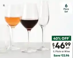 Harris Scarfe Flute or Wine offer