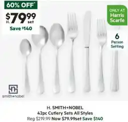Harris Scarfe 42pc Cutlery Sets All Styles offer