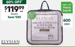 Harris Scarfe Australian Washable Wool offer