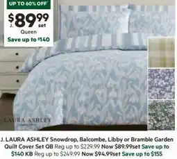 Harris Scarfe Snowdrop, Balcombe, Libby or Bramble Garden Quilt Cover Set offer