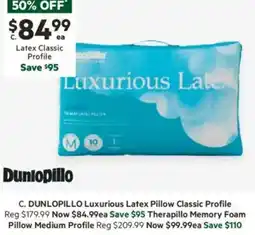 Harris Scarfe Luxurious Latex Pillow Classic Profile offer