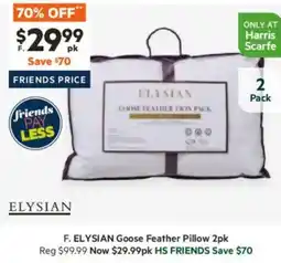 Harris Scarfe Goose Feather Pillow offer
