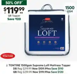 Harris Scarfe Supreme Loft Mattress Topper offer