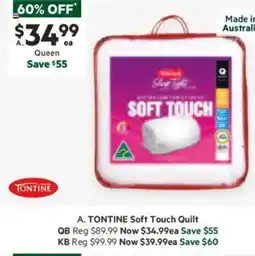 Harris Scarfe Soft Touch Quilt offer