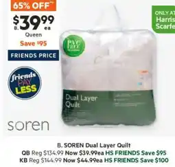 Harris Scarfe Dual Layer Quilt offer