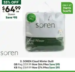 Harris Scarfe Cloud Winter Quilt offer
