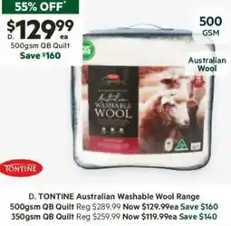 Harris Scarfe Australian Washable Wool Range offer
