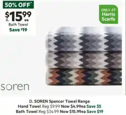 Harris Scarfe Spencer Towel offer