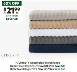 Harris Scarfe Kensington Towel offer