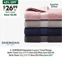 Harris Scarfe Egyptian Luxury Towel offer