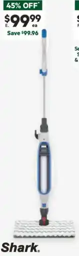 Harris Scarfe Shark klik n' flip manual steam mop offer