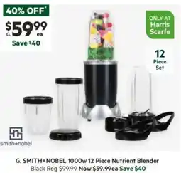 Harris Scarfe 1000w 12 Piece Nutrient Blender Black offer