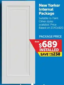 Doors Plus New Yorker Internal Package offer