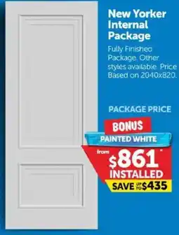 Doors Plus New Yorker Internal Package offer