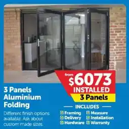 Doors Plus 3 Panels Aluminium Folding offer