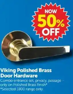 Viking Polished Brass Door Hardware