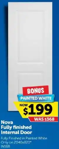 Doors Plus Nova Fully finished Internal Door offer