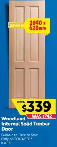 Doors Plus Woodland Internal Solid Timber Door offer