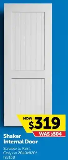 Doors Plus Shaker Internal Door offer
