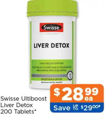 Good Price Pharmacy Swisse Ultiboost Liver Detox offer