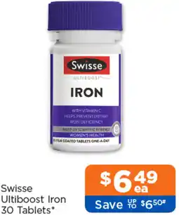 Good Price Pharmacy Swisse Ultiboost Iron offer