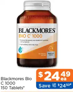 Good Price Pharmacy Blackmores Bio C 1000 offer