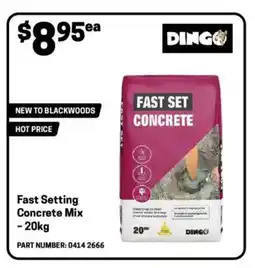 Blackwoods Fast setting concrete mix offer