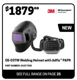 Blackwoods G5-03tw welding helmet with adflo offer