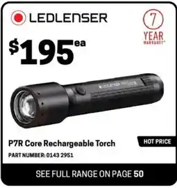 Blackwoods P7r core rechargeable torch offer