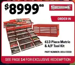 Blackwoods 613 piece metric & a/f tool kit offer