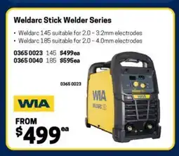Blackwoods Weldarc stick welder series offer