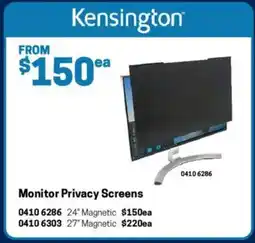 Blackwoods Monitor privacy screens offer