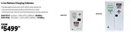 Blackwoods Li-ion battery charging cabinets offer