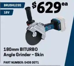 Blackwoods Biturbo angle grinder offer