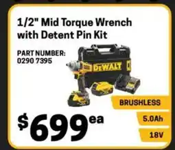 Blackwoods Torque wrench with detent pin kit offer