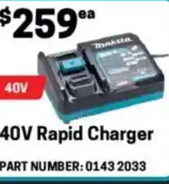 Blackwoods 40v rapid charger offer