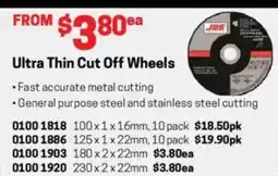 Blackwoods Ultra thin cut off wheels offer