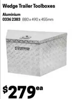 Blackwoods Wedge trailer toolboxes offer