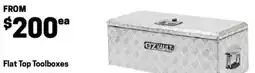 Blackwoods Flat top toolboxes aluminium offer