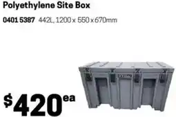 Blackwoods Polyethylene site box offer